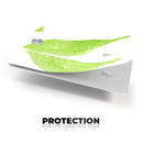 Lime Watercolor Leaves - Premium Protective Decal Skin-Kit for the Apple Credit Card