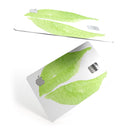 Lime Watercolor Leaves - Premium Protective Decal Skin-Kit for the Apple Credit Card