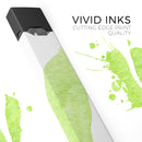 Lime Watercolor Leaves - Premium Decal Protective Skin-Wrap Sticker compatible with the Juul Labs vaping device