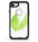 Lime Watercolor Leaves - iPhone 7 or 8 OtterBox Case & Skin Kits