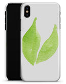Lime Watercolor Leaves - iPhone X Clipit Case