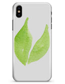 Lime Watercolor Leaves - iPhone X Clipit Case