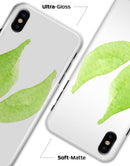 Lime Watercolor Leaves - iPhone X Clipit Case