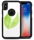 Lime Watercolor Leaves - iPhone X OtterBox Case & Skin Kits
