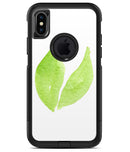 Lime Watercolor Leaves - iPhone X OtterBox Case & Skin Kits