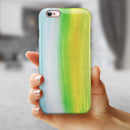 Lined 423 Absorbed Watercolor Texture iPhone 6/6s or 6/6s Plus 2-Piece Hybrid INK-Fuzed Case