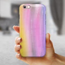 Lined 443 Absorbed Watercolor Texture iPhone 6/6s or 6/6s Plus 2-Piece Hybrid INK-Fuzed Case
