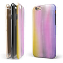 Lined 443 Absorbed Watercolor Texture iPhone 6/6s or 6/6s Plus 2-Piece Hybrid INK-Fuzed Case