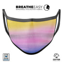 Lined 443 Absorbed Watercolor Texture - Made in USA Mouth Cover Unisex Anti-Dust Cotton Blend Reusable & Washable Face Mask with Adjustable Sizing for Adult or Child