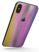 Lined 443 Absorbed Watercolor Texture - iPhone X Skin-Kit