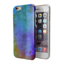 Lined 4453 Absorbed Watercolor Texture iPhone 6/6s or 6/6s Plus 2-Piece Hybrid INK-Fuzed Case