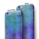 Lined 4453 Absorbed Watercolor Texture iPhone 6/6s or 6/6s Plus 2-Piece Hybrid INK-Fuzed Case