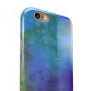 Lined 4453 Absorbed Watercolor Texture iPhone 6/6s or 6/6s Plus 2-Piece Hybrid INK-Fuzed Case