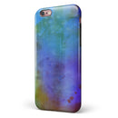 Lined 4453 Absorbed Watercolor Texture iPhone 6/6s or 6/6s Plus 2-Piece Hybrid INK-Fuzed Case