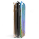 Lined 4453 Absorbed Watercolor Texture iPhone 6/6s or 6/6s Plus 2-Piece Hybrid INK-Fuzed Case