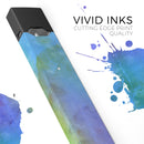 Lined 4453 Absorbed Watercolor Texture - Premium Decal Protective Skin-Wrap Sticker compatible with the Juul Labs vaping device