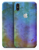 Lined 4453 Absorbed Watercolor Texture - iPhone X Skin-Kit