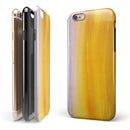 Lined Gold 443 Absorbed Watercolor Texture iPhone 6/6s or 6/6s Plus 2-Piece Hybrid INK-Fuzed Case