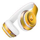 Lined Gold 443 Absorbed Watercolor Texture Full-Body Skin Kit for the Beats by Dre Solo 3 Wireless Headphones