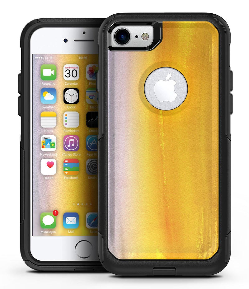 Lined Gold 443 Absorbed Watercolor Texture - iPhone 7 or 8 OtterBox Case & Skin Kits