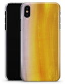 Lined Gold 443 Absorbed Watercolor Texture - iPhone X Clipit Case
