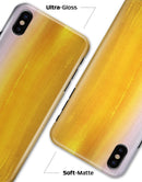 Lined Gold 443 Absorbed Watercolor Texture - iPhone X Clipit Case
