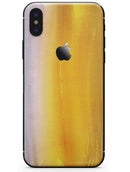 Lined Gold 443 Absorbed Watercolor Texture - iPhone X Skin-Kit