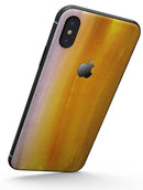 Lined Gold 443 Absorbed Watercolor Texture - iPhone X Skin-Kit