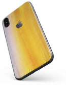 Lined Gold 443 Absorbed Watercolor Texture - iPhone X Skin-Kit