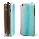 Lined Mint 9672 Absorbed Watercolor Texture iPhone 6/6s or 6/6s Plus 2-Piece Hybrid INK-Fuzed Case