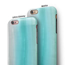 Lined Mint 9672 Absorbed Watercolor Texture iPhone 6/6s or 6/6s Plus 2-Piece Hybrid INK-Fuzed Case