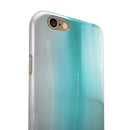Lined Mint 9672 Absorbed Watercolor Texture iPhone 6/6s or 6/6s Plus 2-Piece Hybrid INK-Fuzed Case