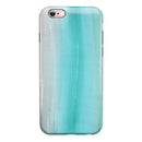 Lined Mint 9672 Absorbed Watercolor Texture iPhone 6/6s or 6/6s Plus 2-Piece Hybrid INK-Fuzed Case