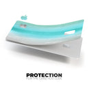 Lined Mint 9672 Absorbed Watercolor Texture - Premium Protective Decal Skin-Kit for the Apple Credit Card