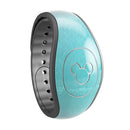 Lined Mint 9672 Absorbed Watercolor Texture - Decal Skin Wrap Kit for the Disney Magic Band