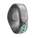 Lined Mint 9672 Absorbed Watercolor Texture - Decal Skin Wrap Kit for the Disney Magic Band