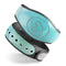 Lined Mint 9672 Absorbed Watercolor Texture - Decal Skin Wrap Kit for the Disney Magic Band
