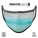 Lined Mint 9672 Absorbed Watercolor Texture - Made in USA Mouth Cover Unisex Anti-Dust Cotton Blend Reusable & Washable Face Mask with Adjustable Sizing for Adult or Child
