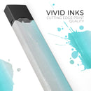 Lined Mint 9672 Absorbed Watercolor Texture - Premium Decal Protective Skin-Wrap Sticker compatible with the Juul Labs vaping device
