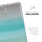 Lined Mint 9672 Absorbed Watercolor Texture - Full Body Skin Decal for the Apple iPad Pro 12.9", 11", 10.5", 9.7", Air or Mini (All Models Available)