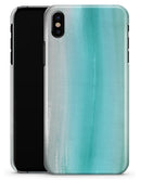 Lined Mint 9672 Absorbed Watercolor Texture - iPhone X Clipit Case