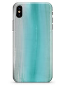 Lined Mint 9672 Absorbed Watercolor Texture - iPhone X Clipit Case