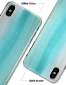 Lined Mint 9672 Absorbed Watercolor Texture - iPhone X Clipit Case