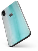 Lined Mint 9672 Absorbed Watercolor Texture - iPhone X Skin-Kit