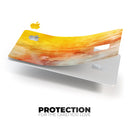 Lined Orange 1443 Absorbed Watercolor Texture - Premium Protective Decal Skin-Kit for the Apple Credit Card