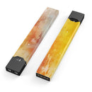 Lined Orange 1443 Absorbed Watercolor Texture - Premium Decal Protective Skin-Wrap Sticker compatible with the Juul Labs vaping device