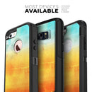 Lined Orange 443 Absorbed Watercolor Texture - Skin Kit for the iPhone OtterBox Cases