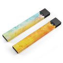 Lined Orange 443 Absorbed Watercolor Texture - Premium Decal Protective Skin-Wrap Sticker compatible with the Juul Labs vaping device