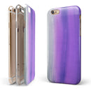 Lined Purple 443 Absorbed Watercolor Texture iPhone 6/6s or 6/6s Plus 2-Piece Hybrid INK-Fuzed Case