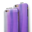 Lined Purple 443 Absorbed Watercolor Texture iPhone 6/6s or 6/6s Plus 2-Piece Hybrid INK-Fuzed Case